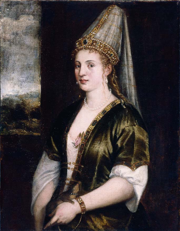 Tiziano Vecellio festménye Hürrem szultánáról, 1550. körül