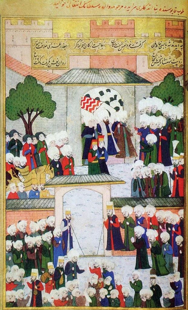 A Nurbanu temetését ábrázoló miniatúra
