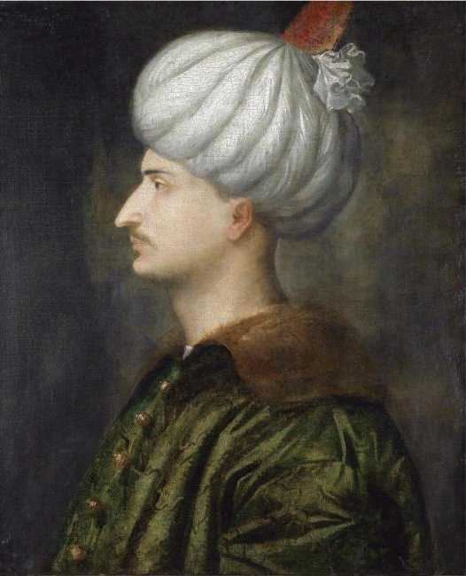 Süleyman szultán ábrázolása, Tiziano, 1538